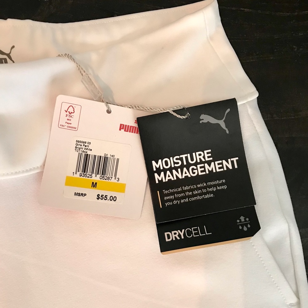 PUMA youth girl golf pants size M.